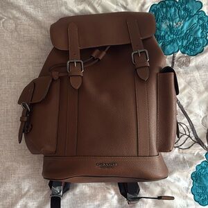 Authentic Leather Coach Backpack